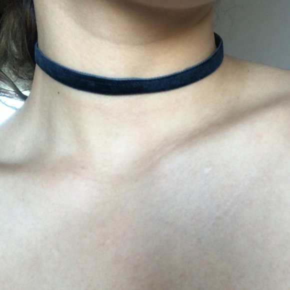Jewelry | Handmade Navy Blue Suede Choker | Poshmark